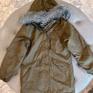 Columbia Kids' Olive OMNI HEAT Jacket with Faux Fur Hood